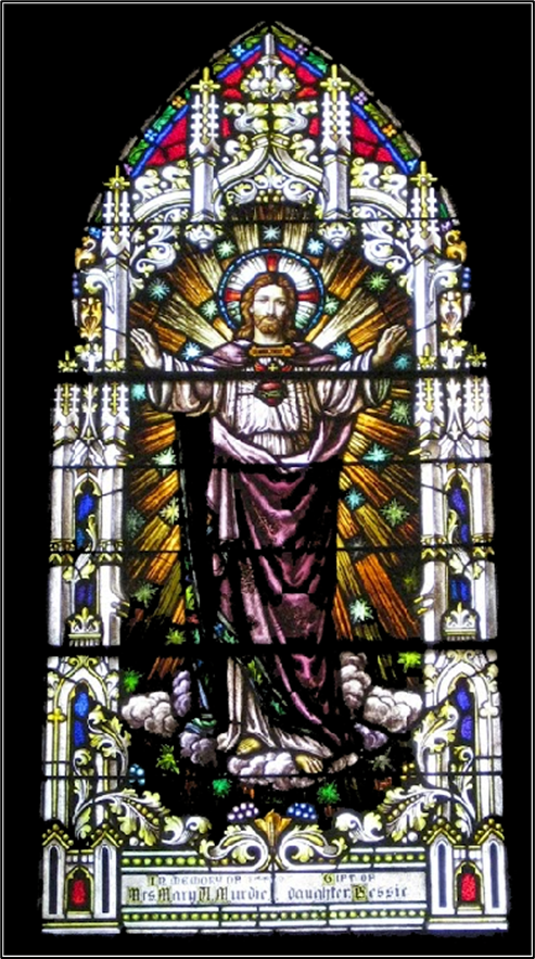 sacred heart window st mary waddington